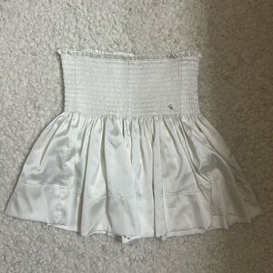 Natural life white flowy shorts/skort